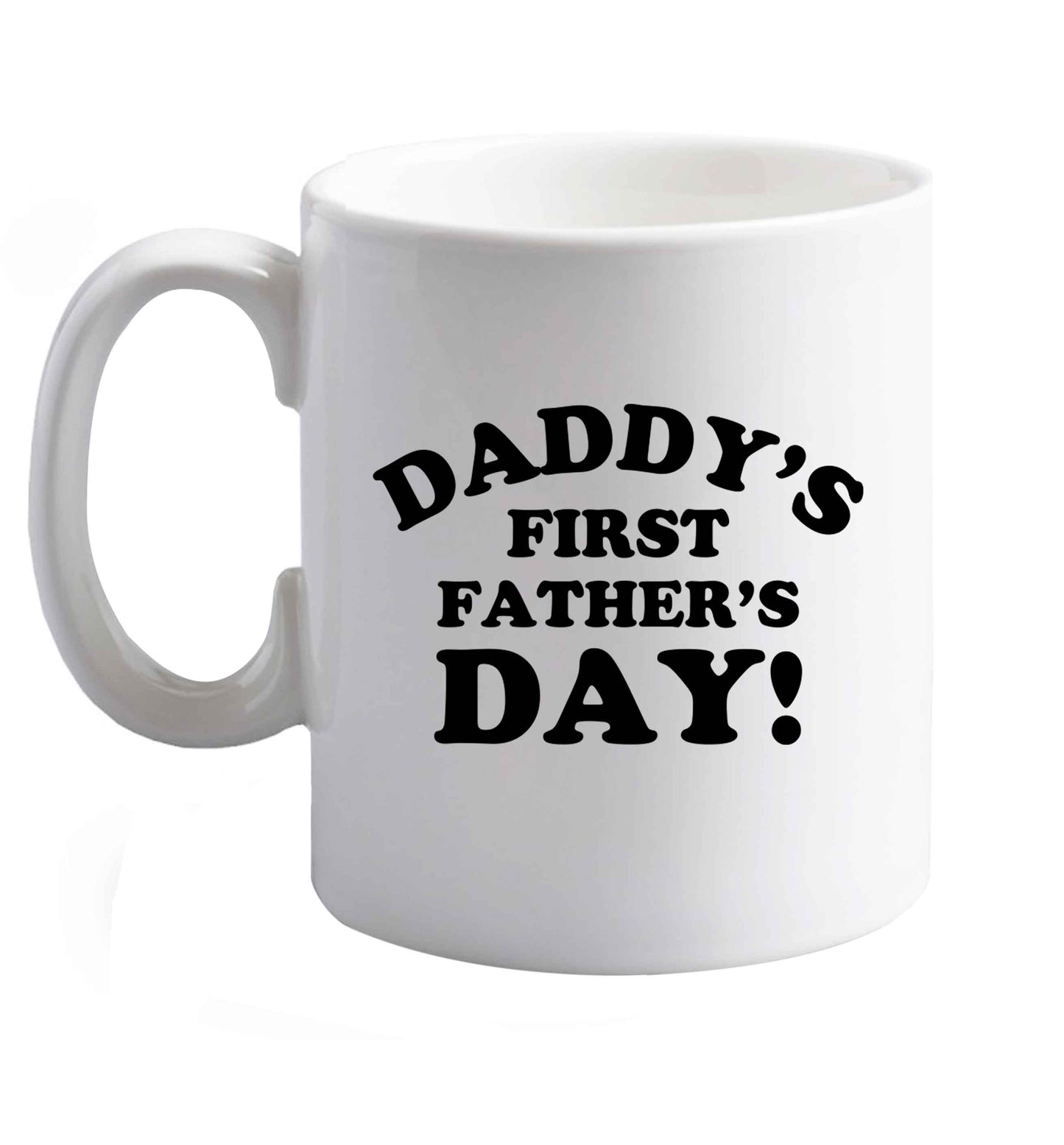 10 oz Favourite Type Pan Pancake ceramic mug right handed