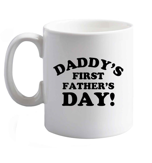 10 oz Favourite Type Pan Pancake ceramic mug right handed