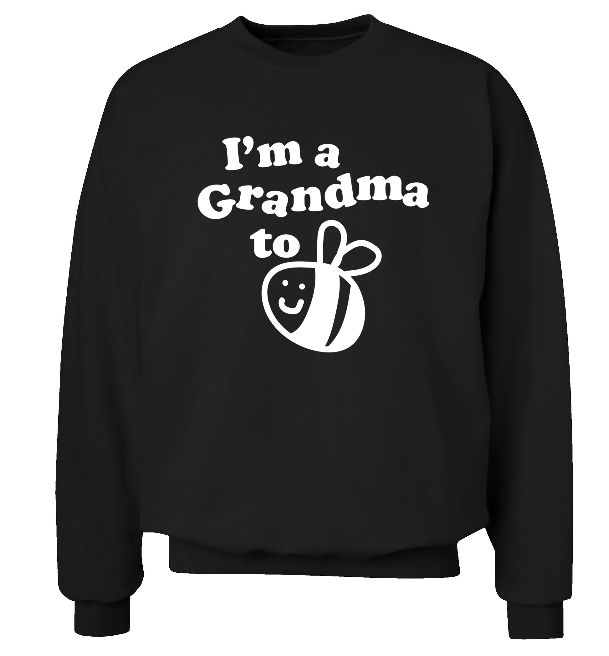 I'm a grandma to be Adult's unisex black Sweater 2XL
