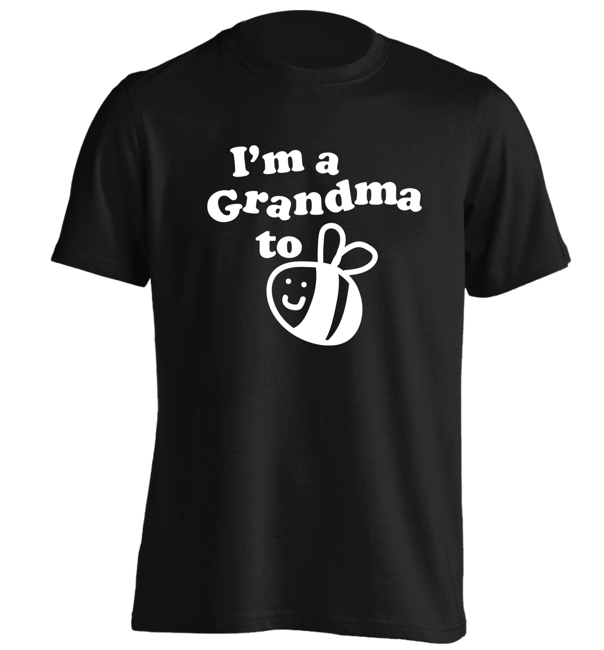 I'm a grandma to be adults unisex black Tshirt 2XL