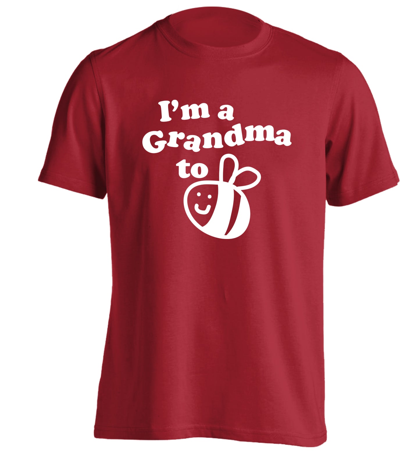 I'm a grandma to be adults unisex red Tshirt 2XL