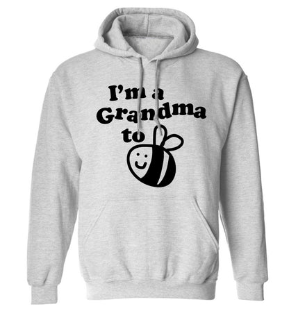 I'm a grandma to be adults unisex grey hoodie 2XL