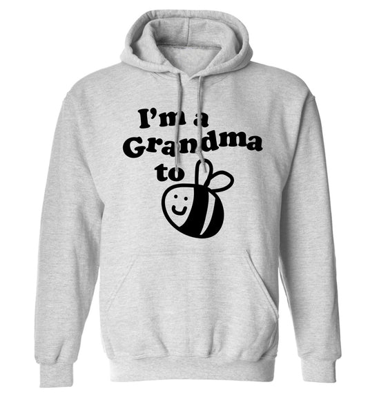 I'm a grandma to be adults unisex grey hoodie 2XL