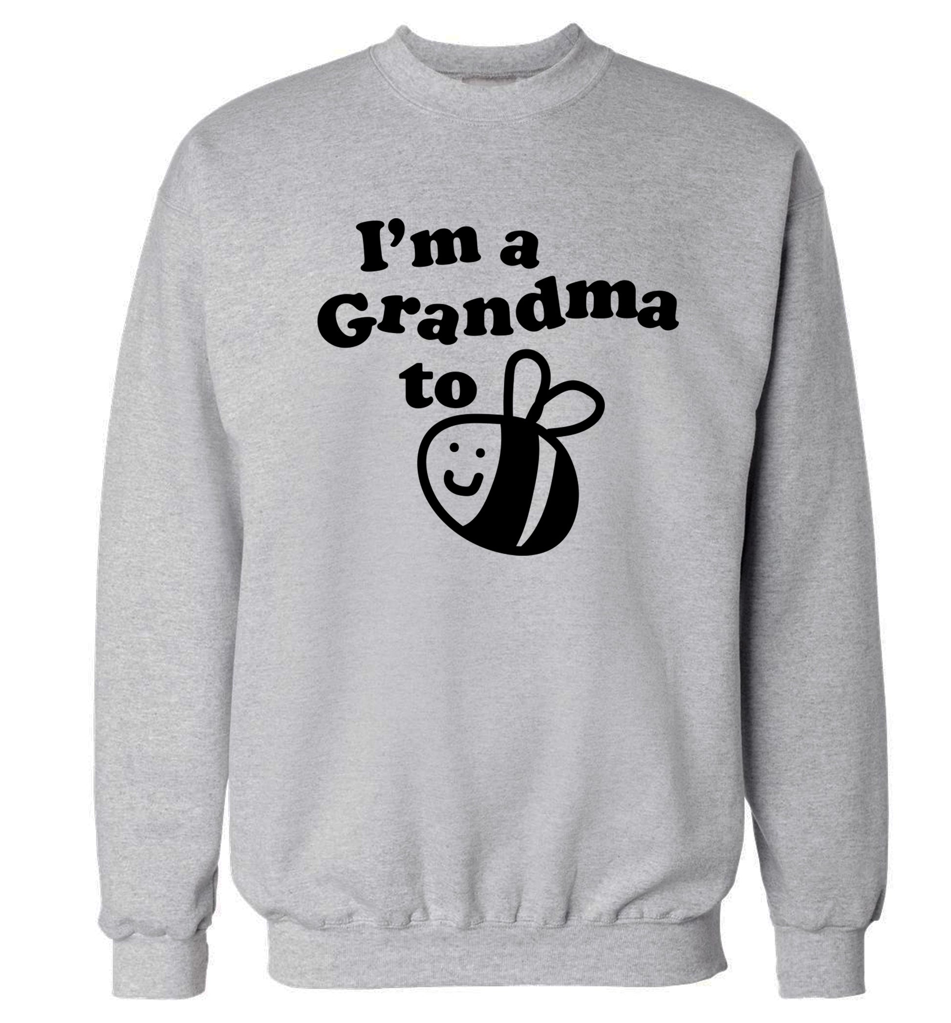 I'm a grandma to be Adult's unisex grey Sweater 2XL