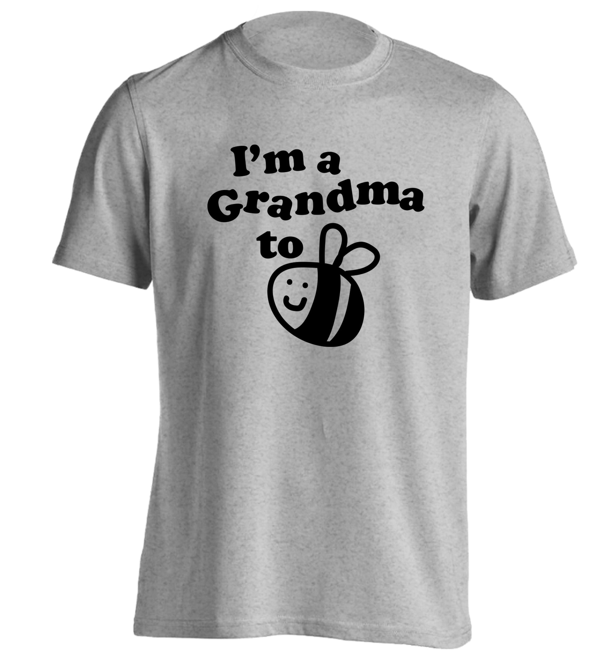 I'm a grandma to be adults unisex grey Tshirt 2XL