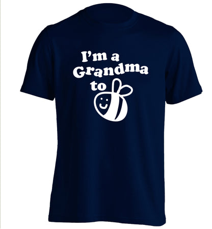 I'm a grandma to be adults unisex navy Tshirt 2XL