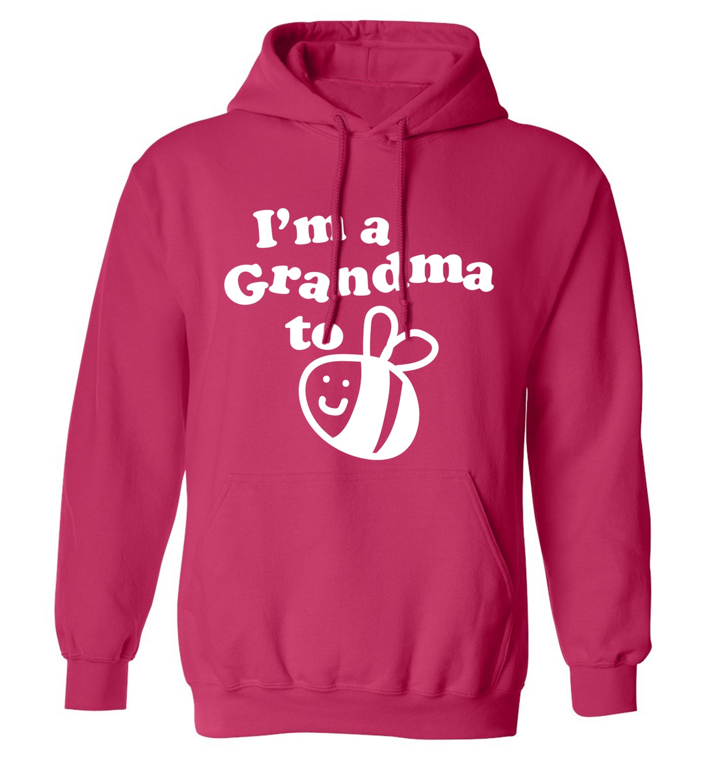 I'm a grandma to be adults unisex pink hoodie 2XL
