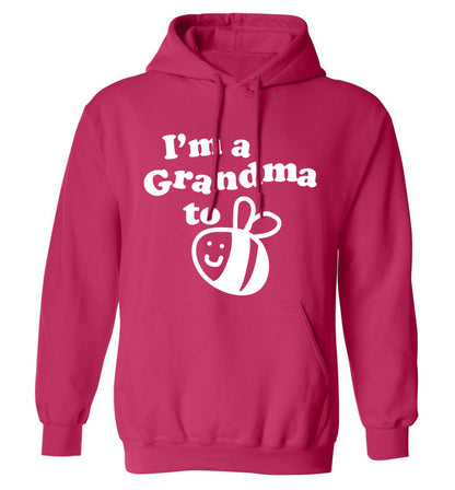 I'm a grandma to be adults unisex pink hoodie 2XL