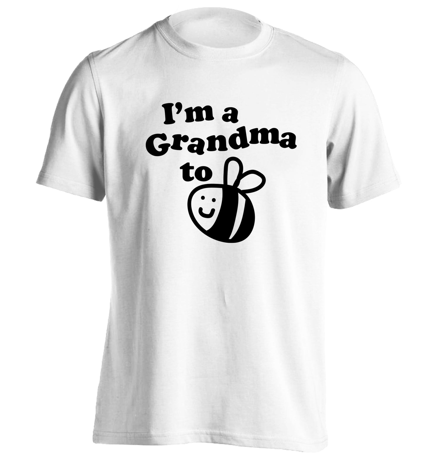 I'm a grandma to be adults unisex white Tshirt 2XL