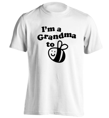 I'm a grandma to be adults unisex white Tshirt 2XL