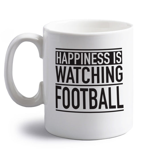 Super proud football dad right handed white ceramic mug 