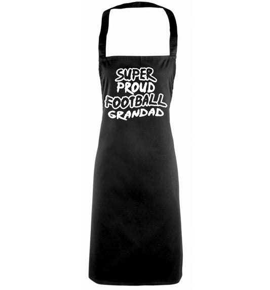 Super proud football grandad black apron