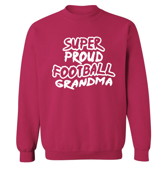 Super proud football grandma Adult's unisexpink Sweater 2XL