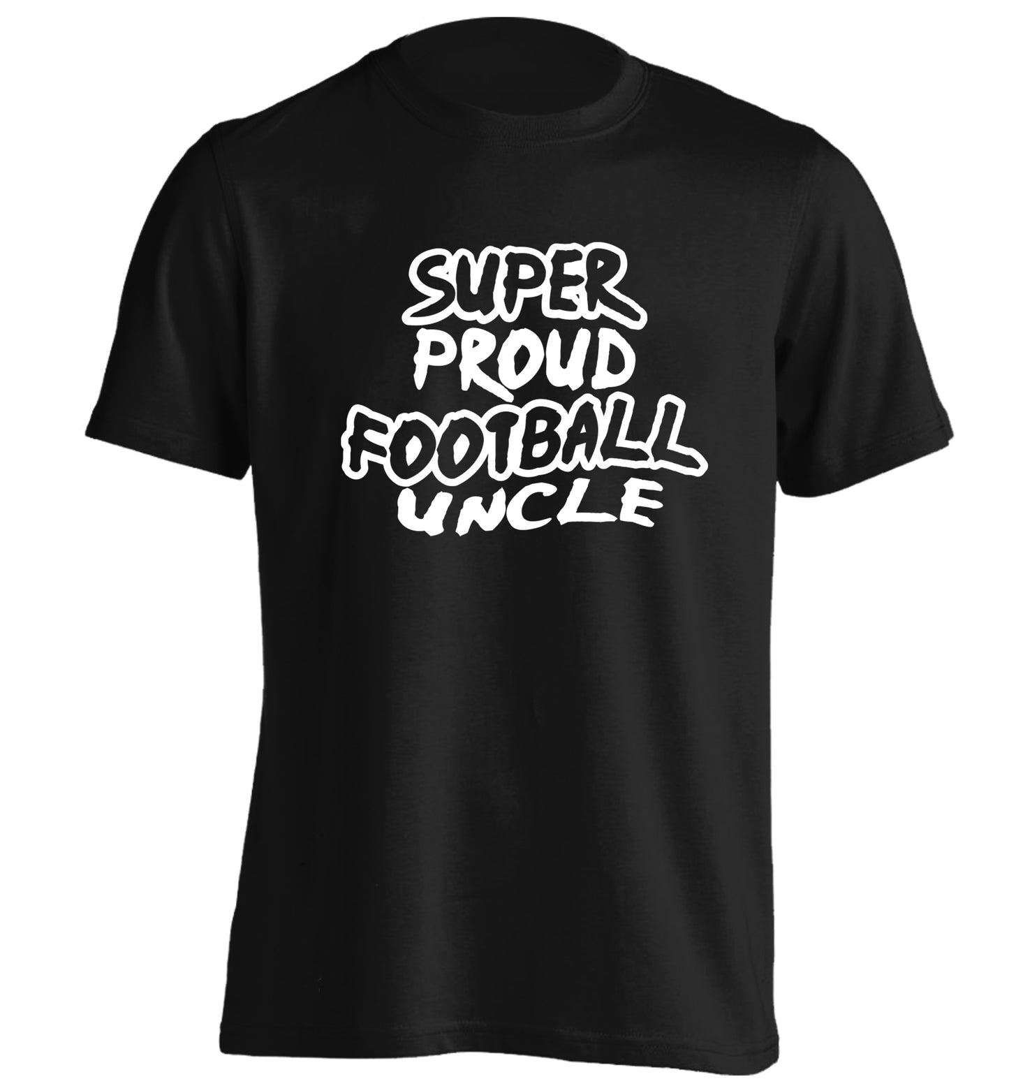 Super proud football uncle adults unisexblack Tshirt 2XL