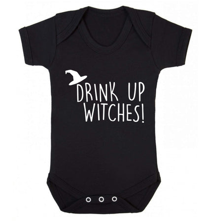 Drink up witches Baby Vest black 18-24 months