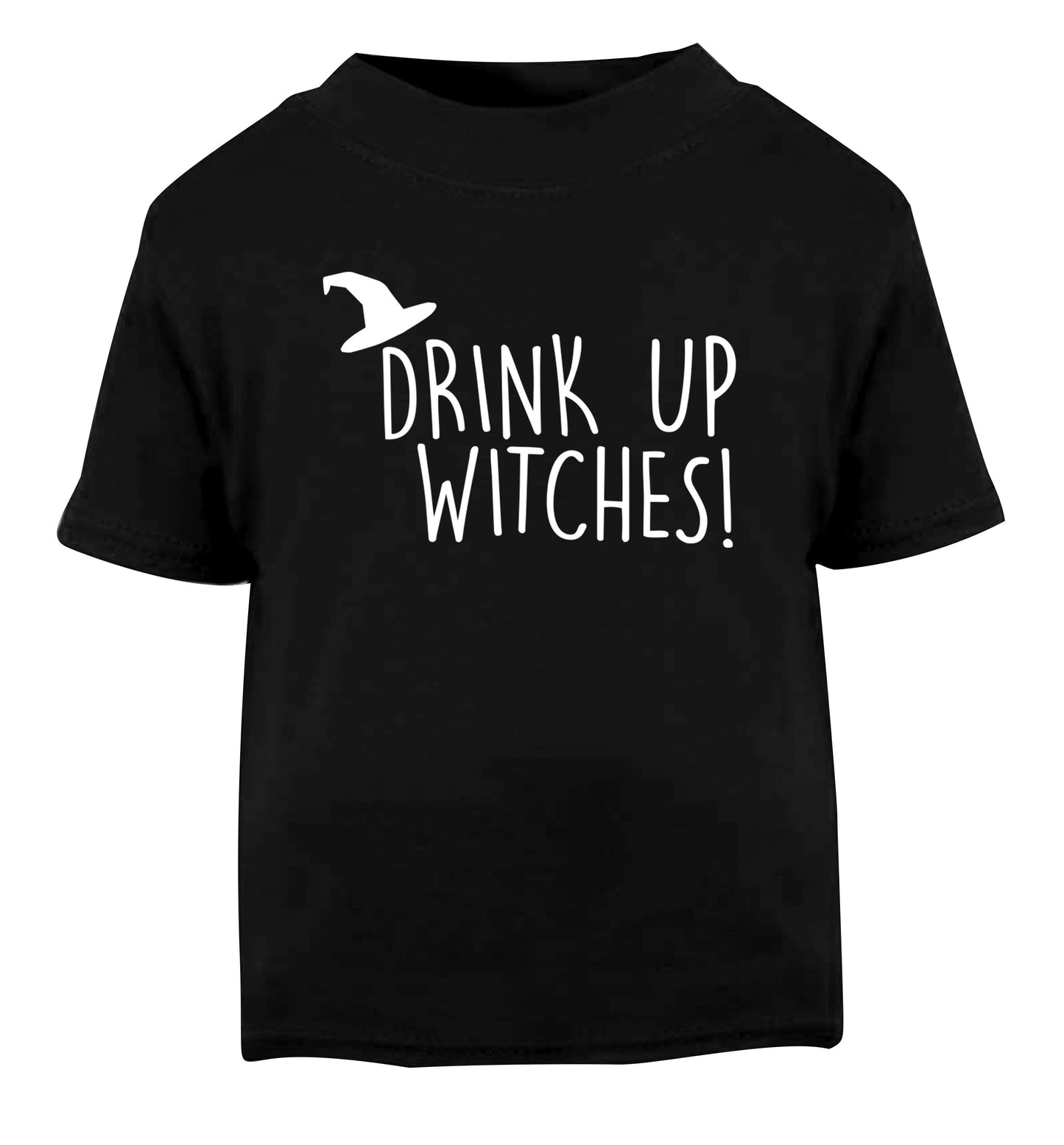 Drink up witches Black Baby Toddler Tshirt 2 years