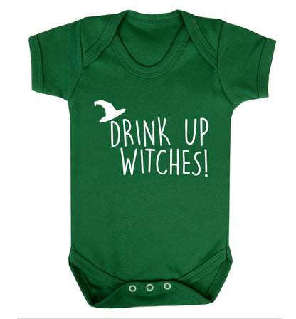 Drink up witches Baby Vest green 18-24 months