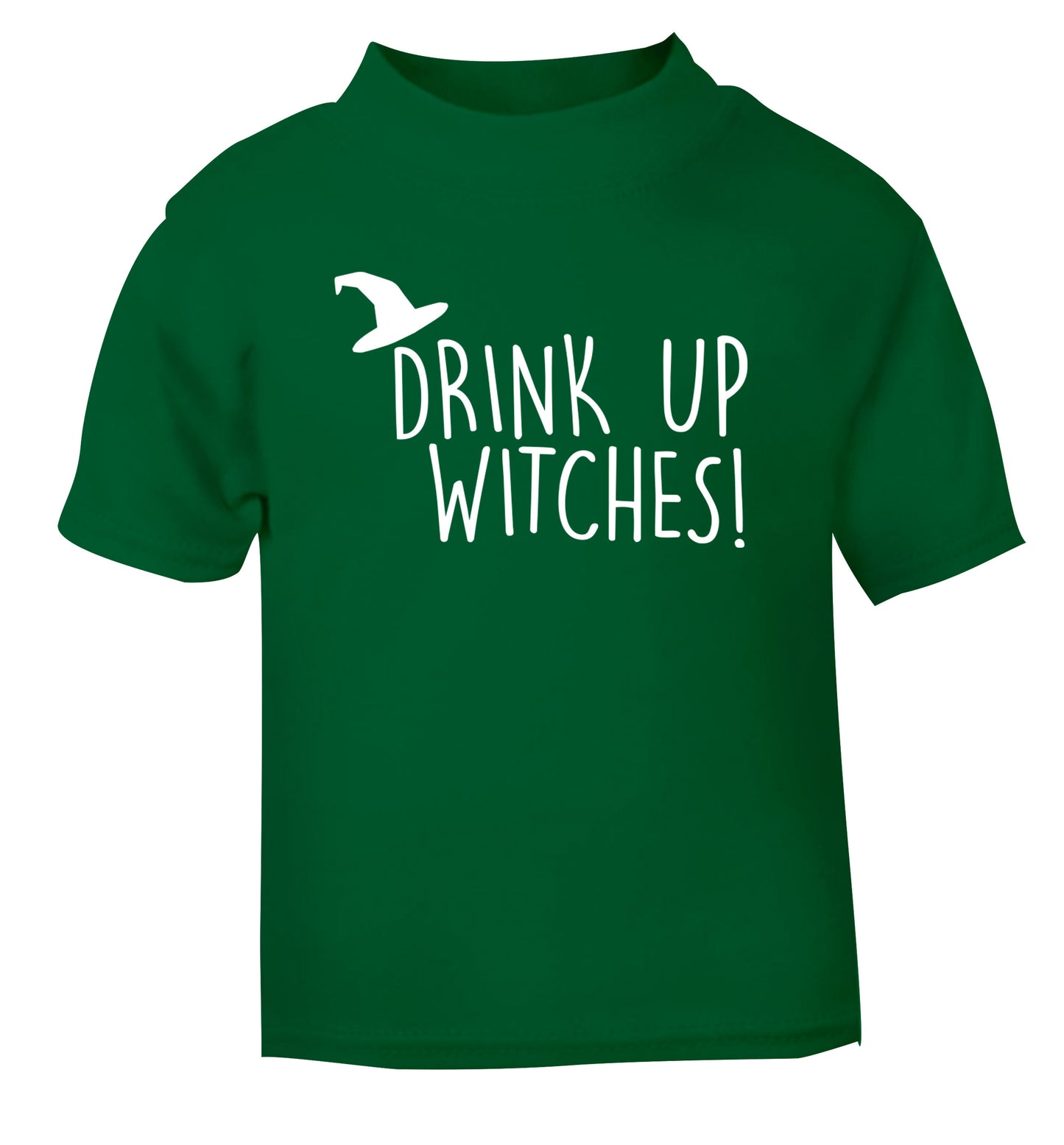 Drink up witches green Baby Toddler Tshirt 2 Years