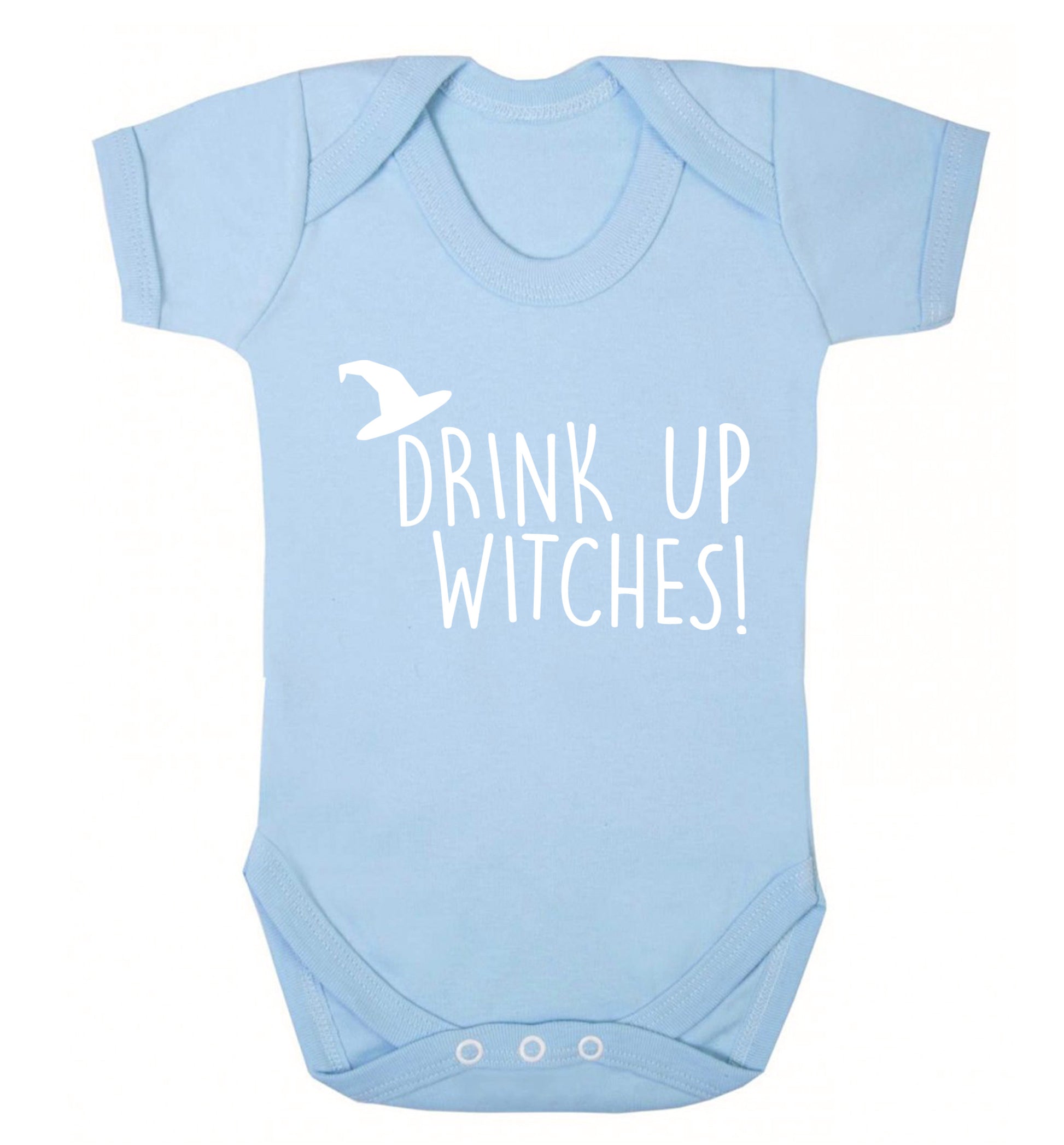 Drink up witches Baby Vest pale blue 18-24 months