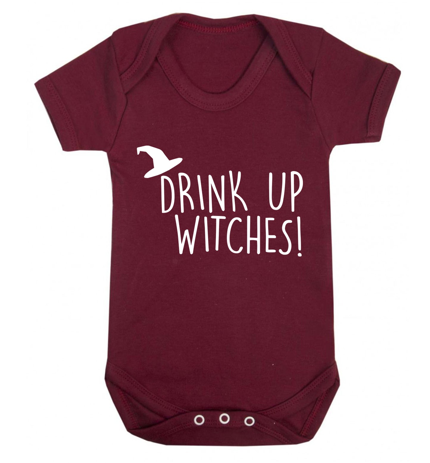Drink up witches Baby Vest maroon 18-24 months