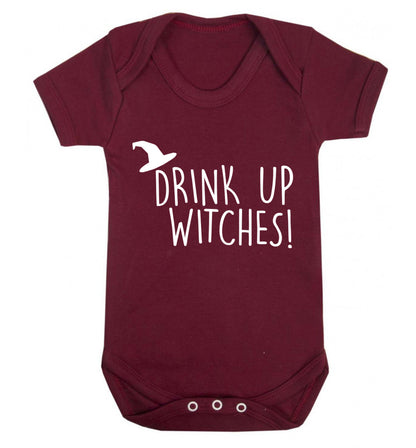 Drink up witches Baby Vest maroon 18-24 months