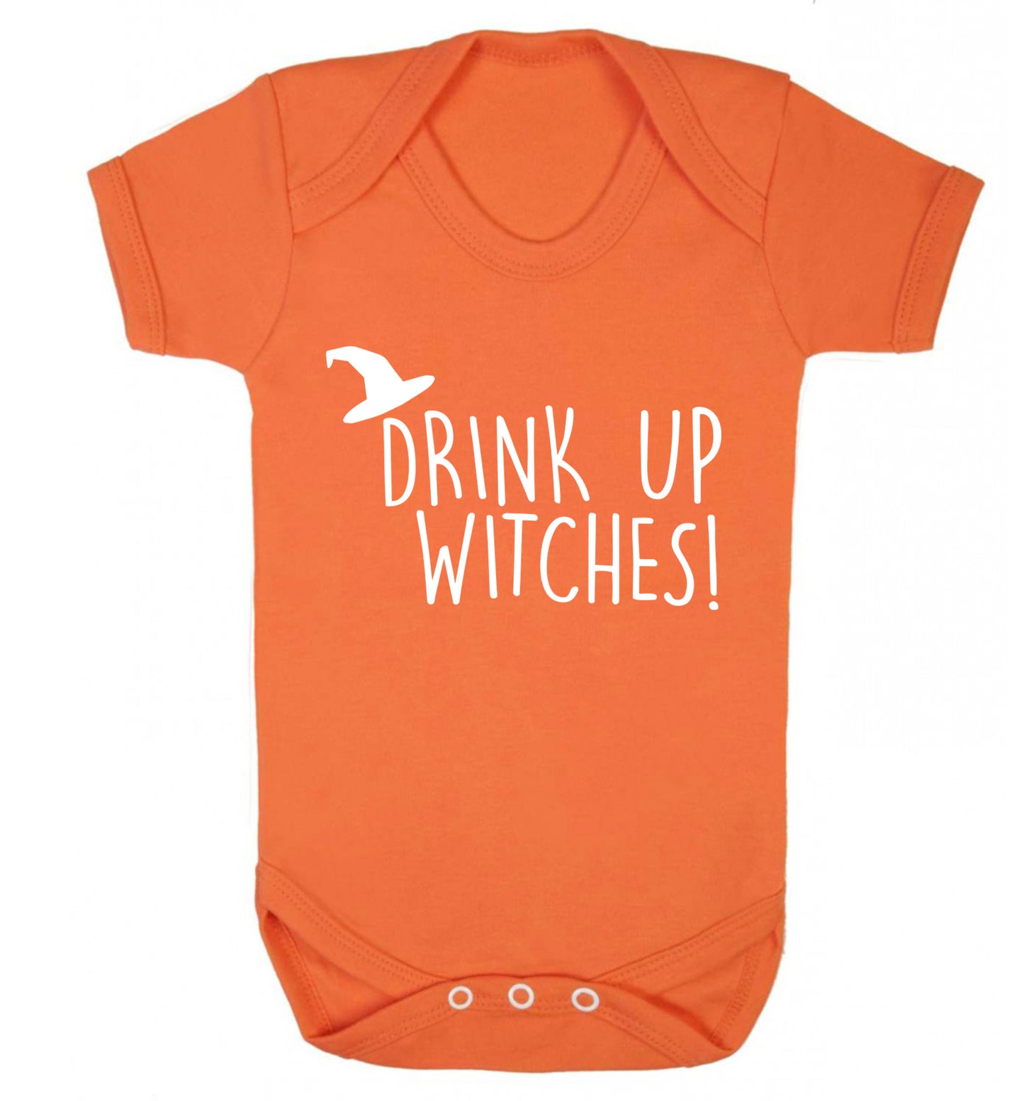 Drink up witches Baby Vest orange 18-24 months