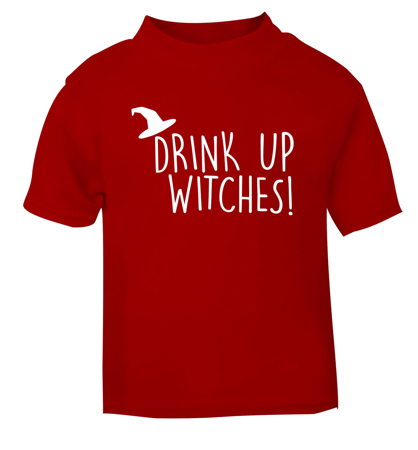 Drink up witches red Baby Toddler Tshirt 2 Years