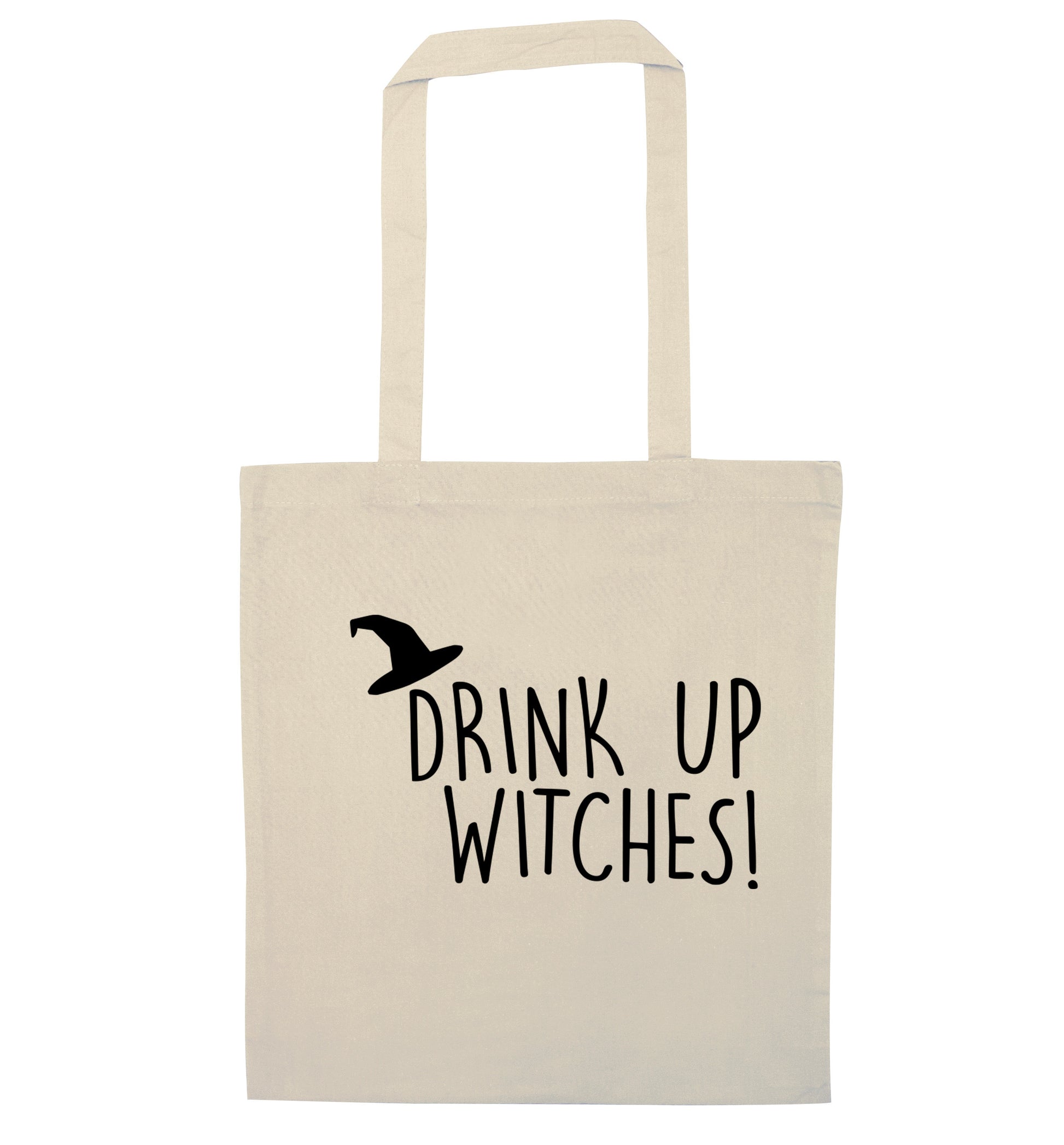 Drink up witches natural tote bag