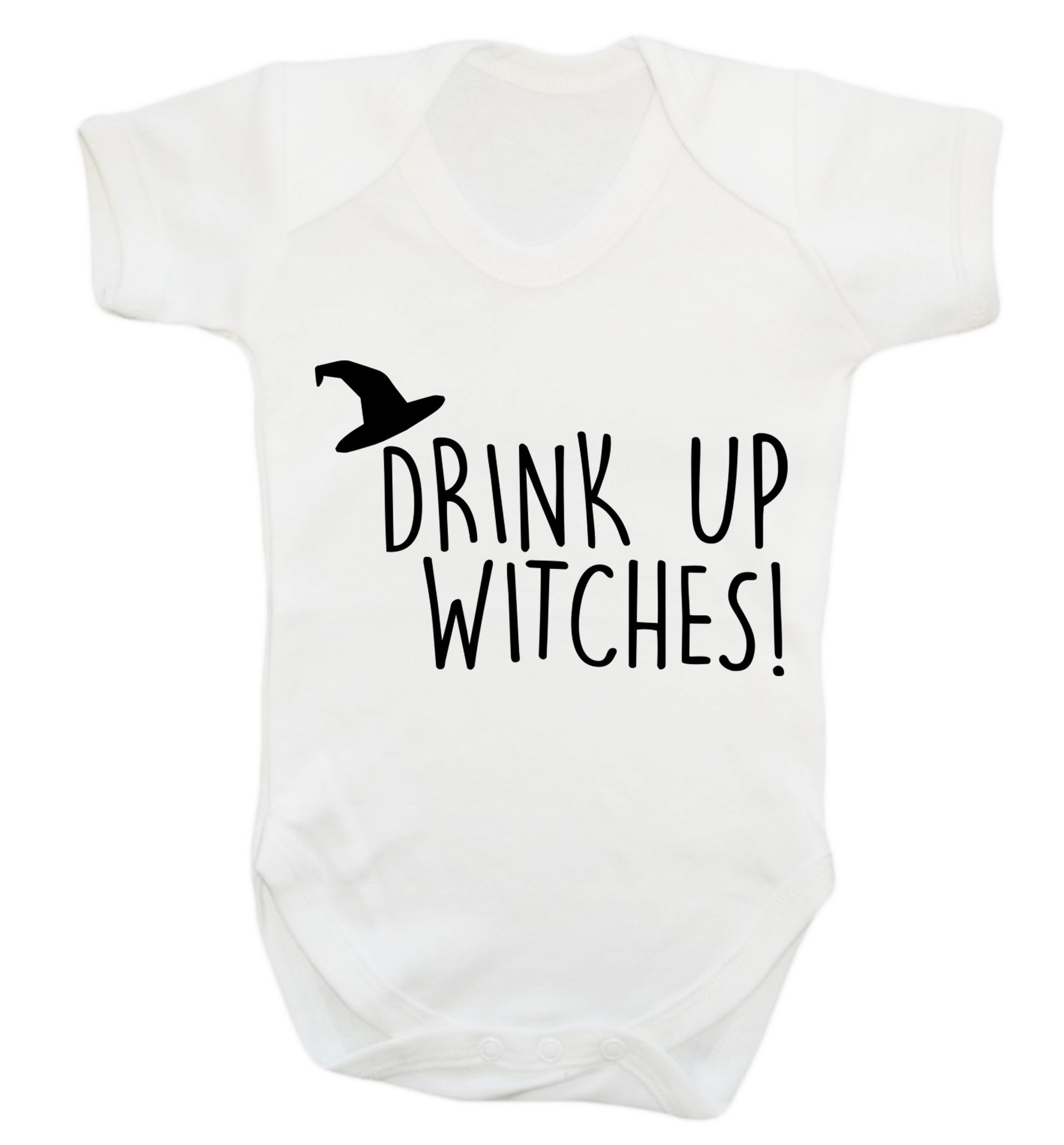 Drink up witches Baby Vest white 18-24 months