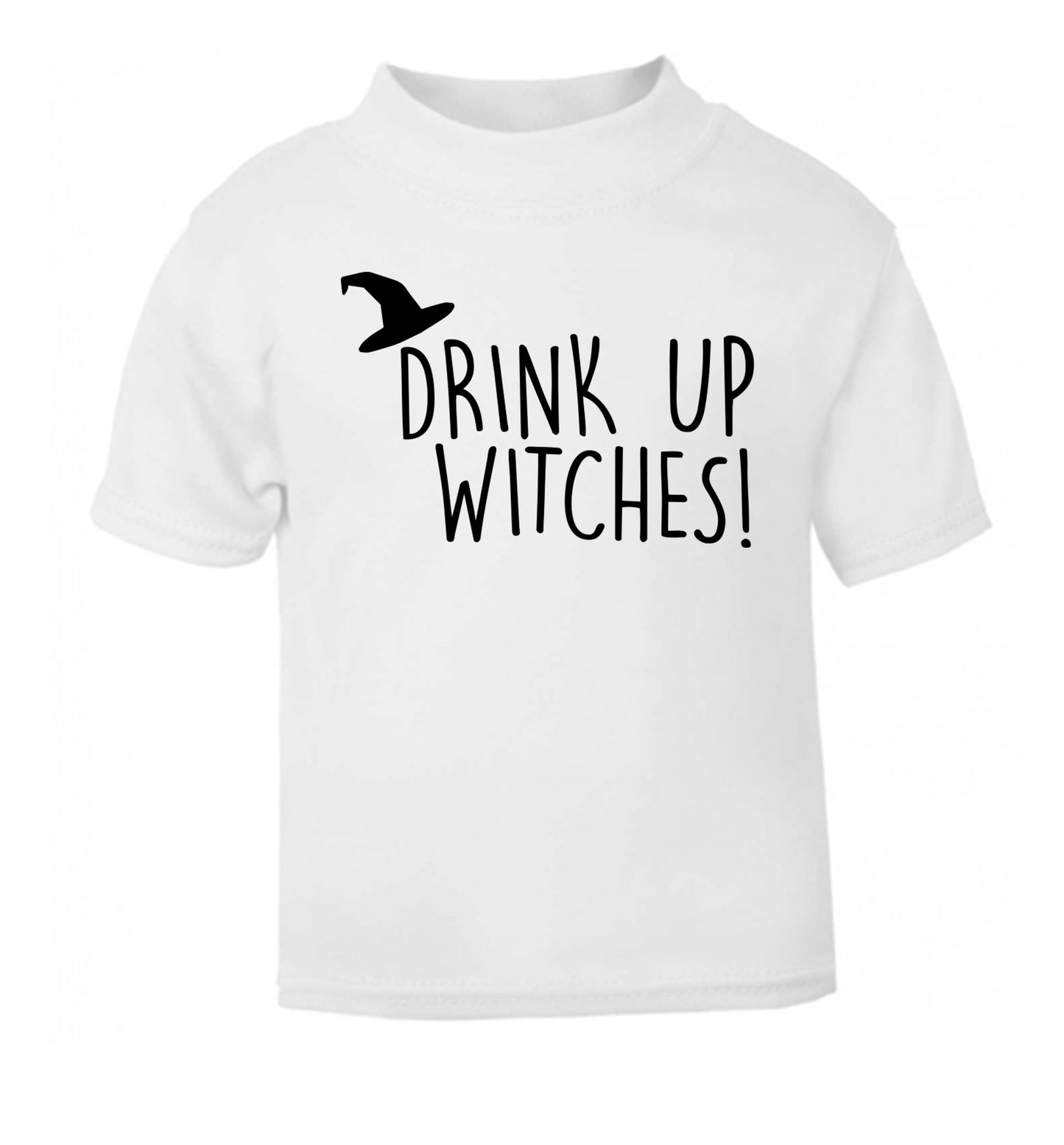 Drink up witches white Baby Toddler Tshirt 2 Years