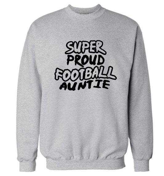 Super proud football auntie Adult's unisexgrey Sweater 2XL
