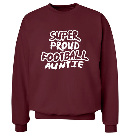 Super proud football auntie Adult's unisexmaroon Sweater 2XL