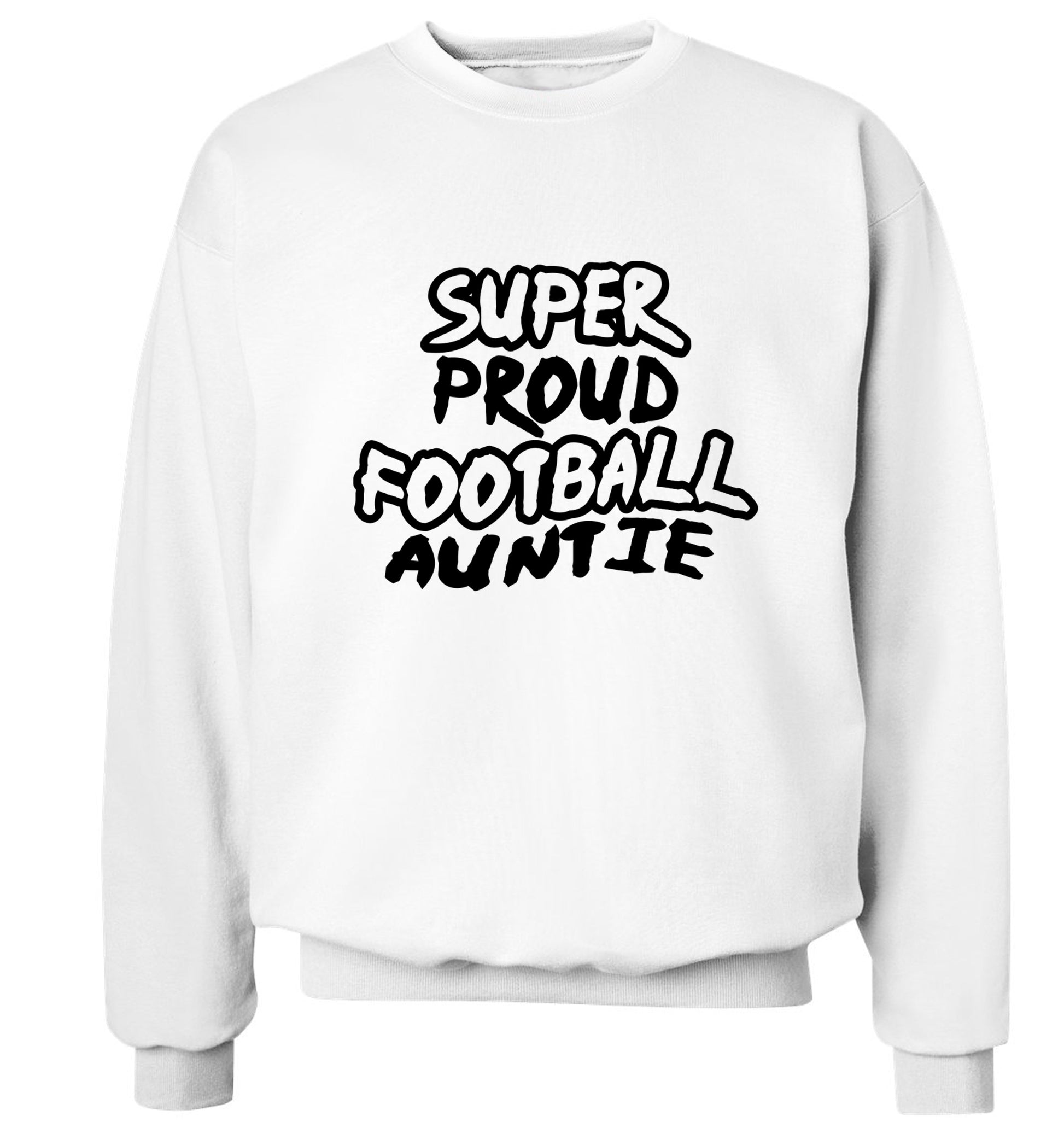 Super proud football auntie Adult's unisexwhite Sweater 2XL