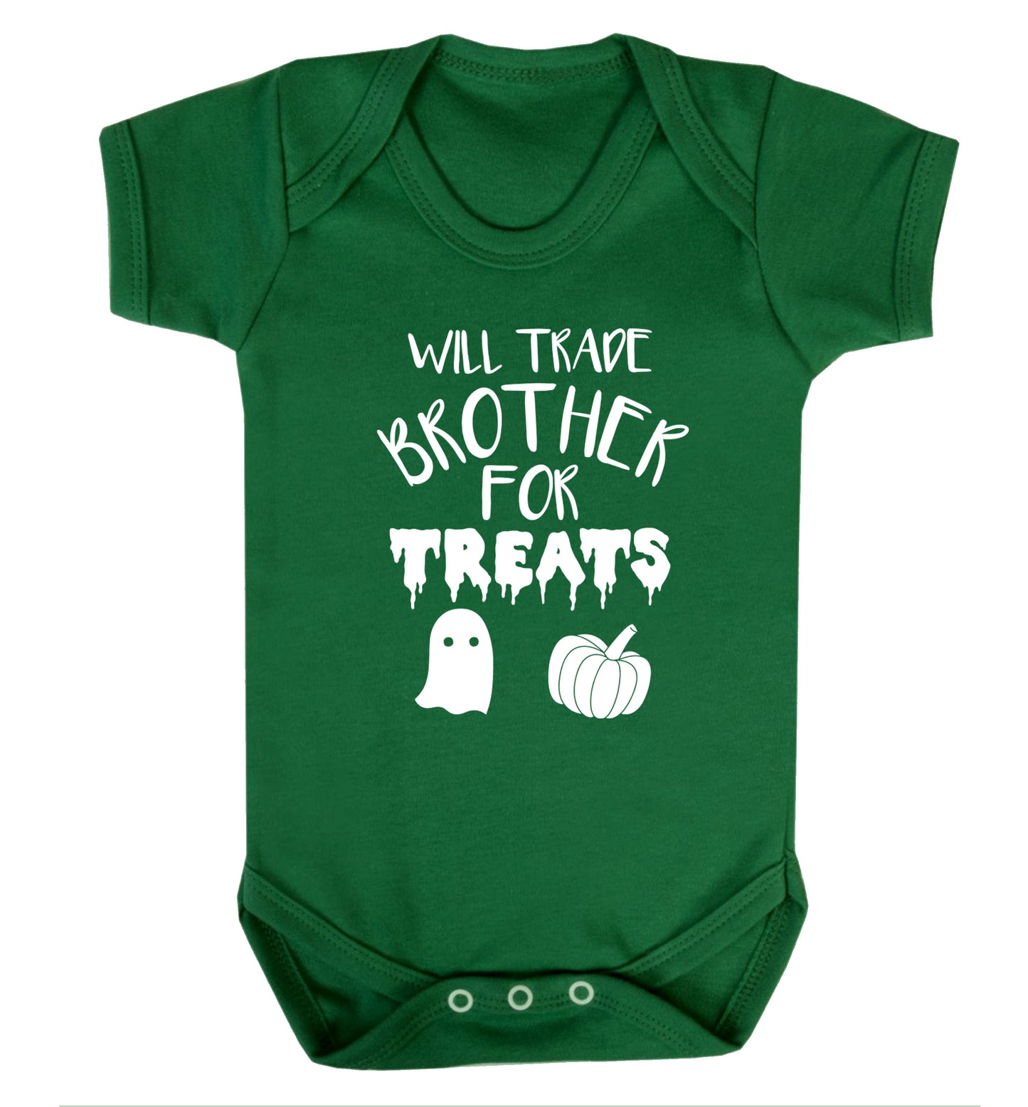 Will trade brother for sweets Baby Vest green 18-24 months
