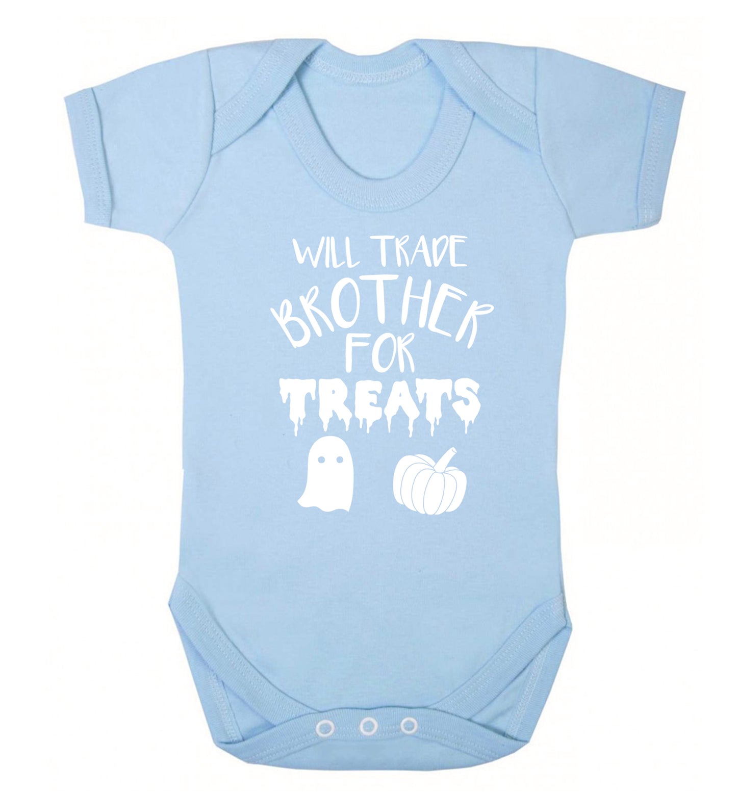 Will trade brother for sweets Baby Vest pale blue 18-24 months