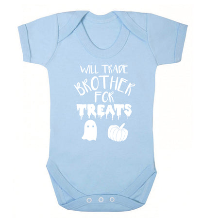 Will trade brother for sweets Baby Vest pale blue 18-24 months