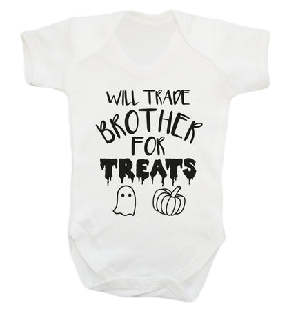 Will trade brother for sweets Baby Vest white 18-24 months