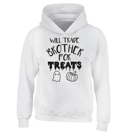 Will trade brother for sweets children's white hoodie 12-14 Years