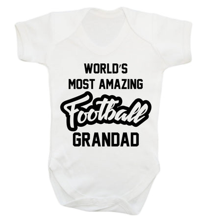 Worlds most amazing football grandad Baby Vest white 18-24 months