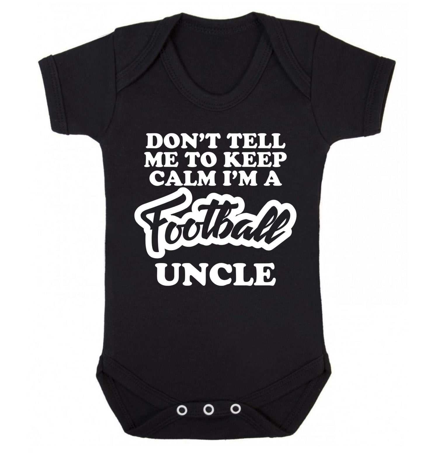 Worlds most amazing football uncle Baby Vest black 18-24 months