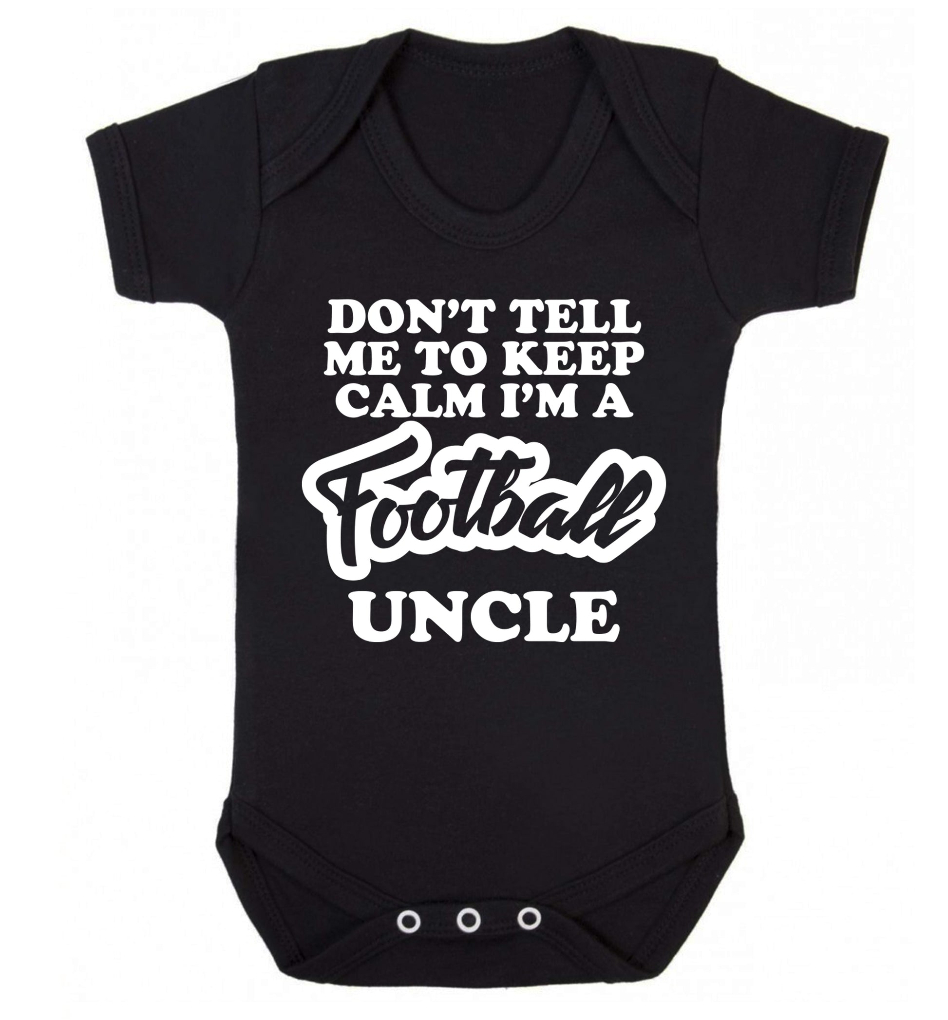 Worlds most amazing football uncle Baby Vest black 18-24 months