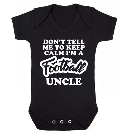 Worlds most amazing football uncle Baby Vest black 18-24 months