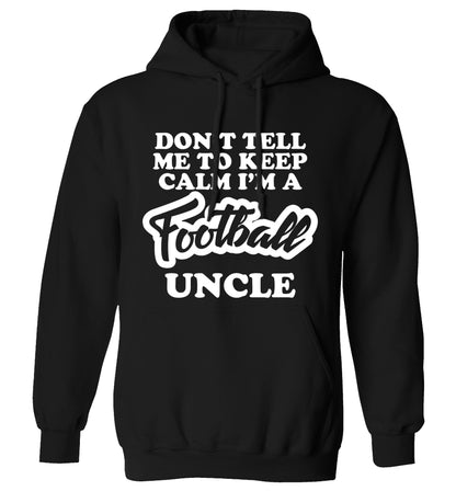 Worlds most amazing football uncle adults unisexblack hoodie 2XL