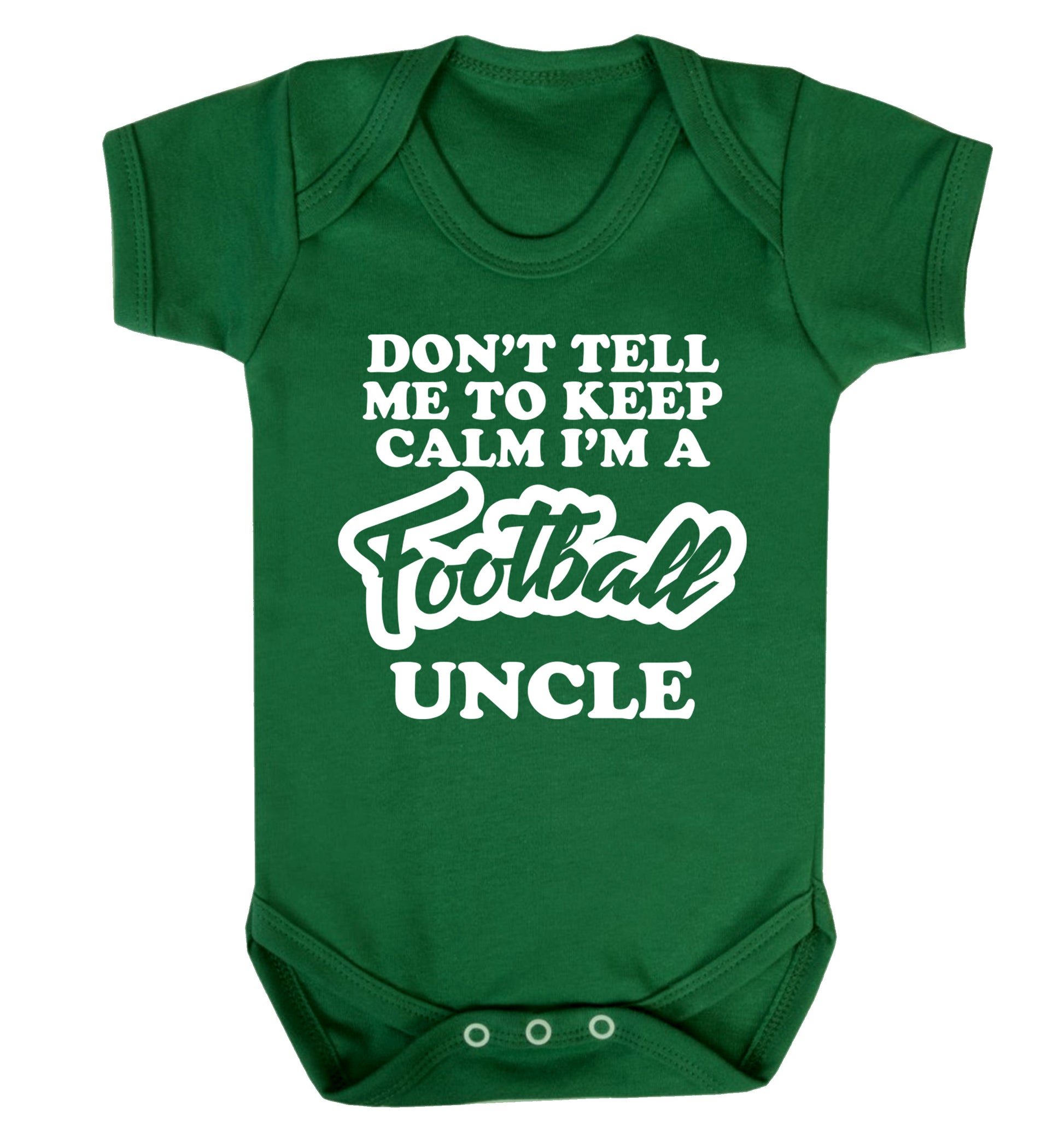 Worlds most amazing football uncle Baby Vest green 18-24 months