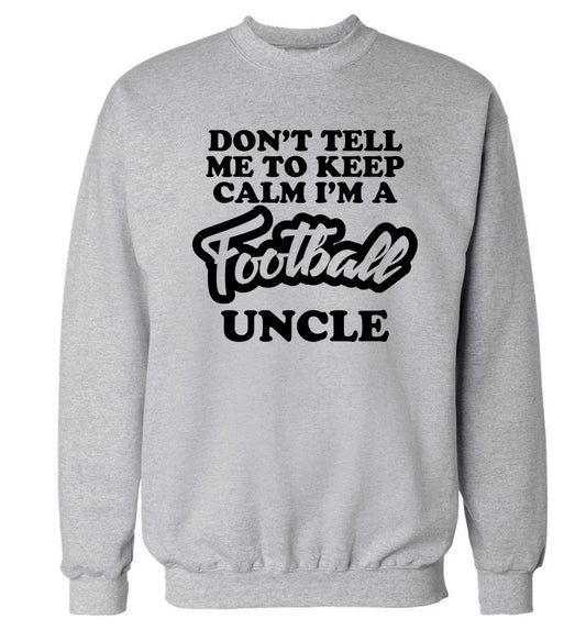 Worlds most amazing football uncle Adult's unisexgrey Sweater 2XL