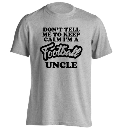 Worlds most amazing football uncle adults unisexgrey Tshirt 2XL
