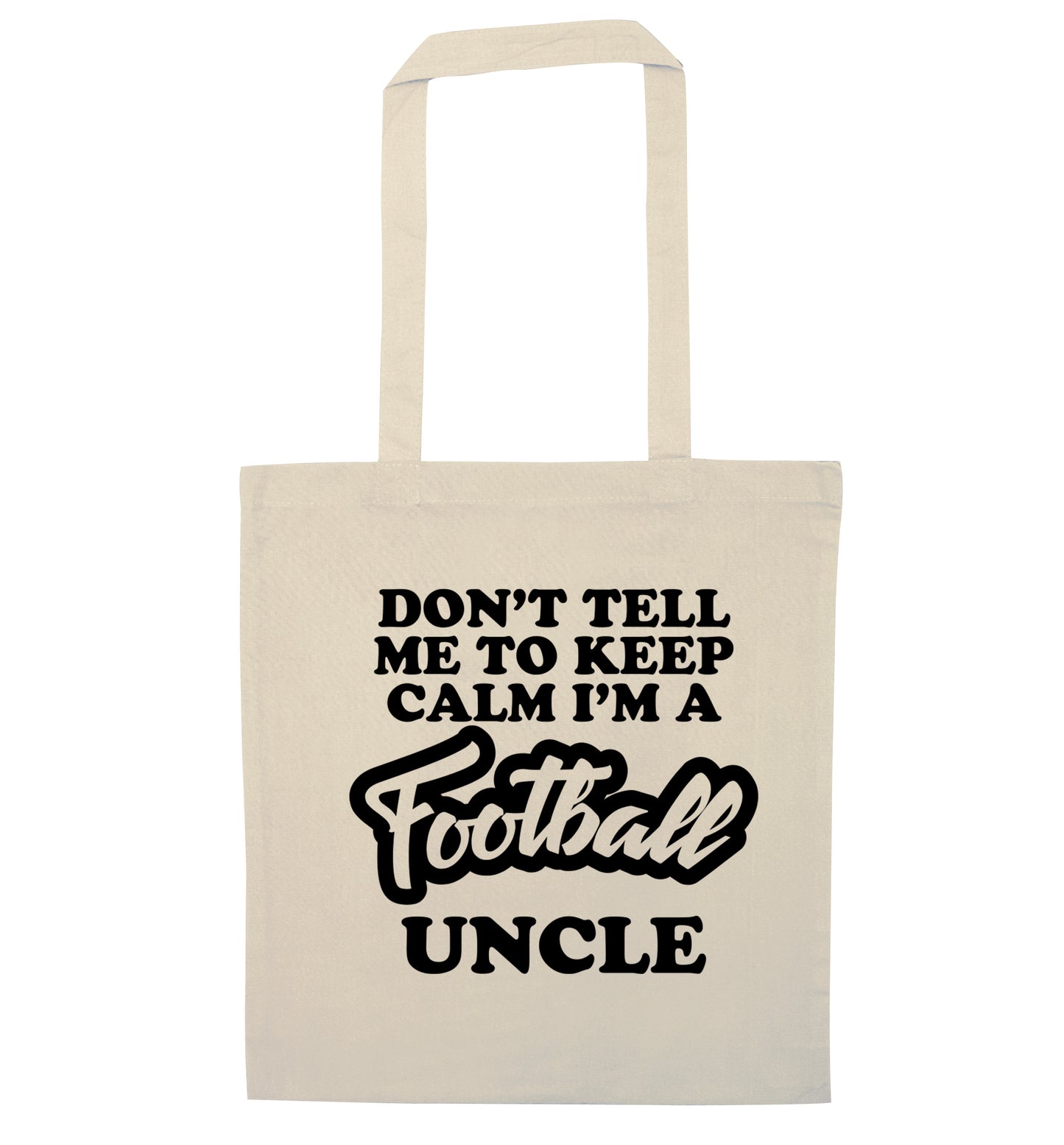 Worlds most amazing football uncle natural tote bag