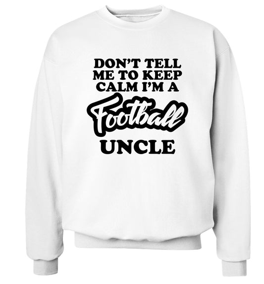 Worlds most amazing football uncle Adult's unisexwhite Sweater 2XL