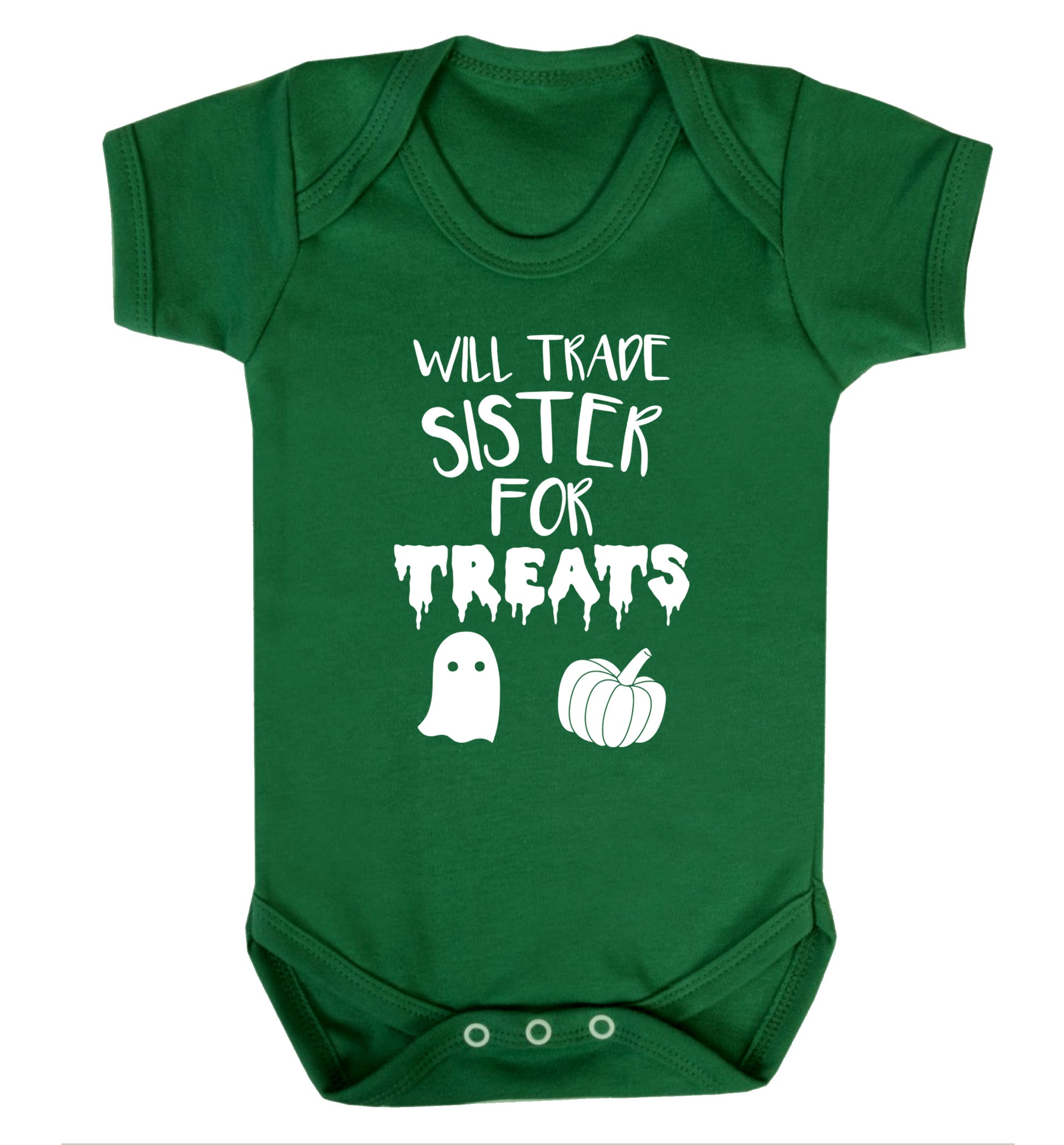 Will trade sister for sweets Baby Vest green 18-24 months