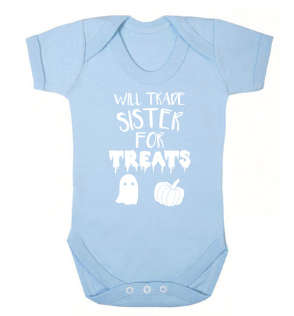 Will trade sister for sweets Baby Vest pale blue 18-24 months